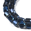 Electroplate Glass Beads Strands GLAA-G112-07E-3