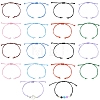 40Pcs 8 Colors Waxed Polyester Cord Bracelets Making AJEW-CJ00017-1