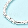 Electroplated Natural Lava Rock Beads Strands G-G984-02S-4