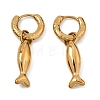 304 Stainless Steel Hoop Dangle Earrings for Women SA-CBA210F-01G-4