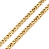 Vacuum Plating 201 Stainless Steel Curb Chain Necklaces NJEW-Q336-09A-G-2
