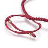 Nylon Cord Braided Bead Bracelets Making BJEW-F360-FRG15-3