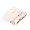 Flower Oil Painting Print Rectangle Paper Gift Storage Bags with Ribbon Handles ABAG-A011-01G-3