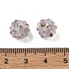 Natural Purple Phantom Quartz Purple Lodolite Quartz Woven Beads GG-CBA2E9C-F27-02-3