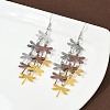 430 Stainless Steel Dragonfly Dangle Earrings EJEW-A137-04P-03-3