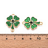 Saint Patrick's Day Alloy Enamel Connector Charms FIND-N011-26KCG-3