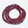 Electroplate Glass Beads Strands EGLA-A034-T2mm-I13-2