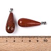 Natural Red Jasper Pendants G-N360-08P-03-3