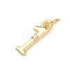 Brass Micro Pave Cubic Zirconia Pendants KK-D019-28G-3