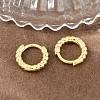 Brass Huggie Hoop Earrings KK-CBA8324-18E-G-2