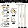 304 Stainless Steel Ball Post Stud Earring Findings & Flat Head Pins & Ball Head Pins & Eye Pin & Jump Rings STAS-BBC0010-38G-2