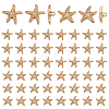 60Pcs 2 Styles 1-Hole Alloy Shank Buttons BUTT-PH0001-79KCG-1