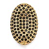 Rack Plating Brass Micro Pave Cubic Zirconia Charms KK-G513-74A-01G-1