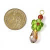 Handmade Lampwork with Glass Pendants PALLOY-JF04697-2