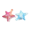 UV Plating Acrylic Pendants OACR-A040-06-2