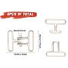 Alloy Snap Lock Clasps FIND-CA0008-42B-P-2