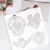 PET Hollow Out Drawing Painting Stencils DIY-WH0391-0068-3