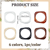 6Pcs 6 Colors Acrylic Bangles for Women BJEW-ME0001-03B-2
