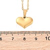 Heart 304 Stainless Steel Pendant Necklaces NJEW-H059-17G-5