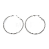 304 Stainless Steel Hoop Earrings EJEW-S250-02B-P-4