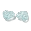 Drusy Heart Resin Rhinestone Beads X-RESI-C038-01-3