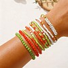 10Pcs Glass Seed Bead & Glass Stretch Bracelets ZB7764-5-1