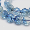 Dyed Round Natural Crackle Quartz Beads Strands G-K084-6mm-03A-1