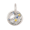 Luminous 925 Sterling Silver Rhinestone Constellation Charms STER-H114-01AS-09-1