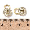 304 Stainless Steel Micro Pave Clear Cubic Zirconia Pendants STAS-K295-48C-G-3