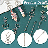 10Pcs Alloy Keychain Clasps KEYC-SC0001-79A-5