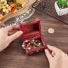 Retro Wooden Jewelry Storage Boxes with Latch Clasps AJEW-CL0005-35A-3