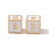 Rack Plating Brass Enamel Beads KK-B060-04G-04B-2