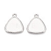 304 Stainless Steel Pendant Cabochon Settings STAS-N108-68P-1