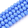 Opaque Solid Color Imitation Jade Glass Beads Strands EGLA-A044-P6mm-D17-1