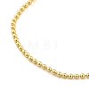 Adjustable Slider Brass Ball Chain Necklaces for Men Women NJEW-G160-13G-2