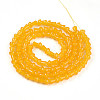Baking Paint Glass Beads Strands DGLA-N007-01F-2