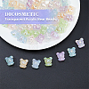 70Pcs 7 Colors UV Plating Rainbow Iridescent Acrylic Beads PACR-DC0001-03-3