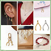32Pcs 2 Colors Brass Pendants KK-PH0015-45-5