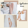 4Pcs 2 Styles Polyester Rhinestone Lace Flower Garter Leg Ring for Women AJEW-HY0003-36-5