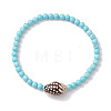 Summer Beach Natural Spiral Shell Bead Bracelets BJEW-JB10313-02-3