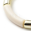 Acrylic Curved Tube Beaded Stretch Bracelet for Women BJEW-JB08439-05-4