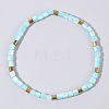 Bohemian Style Natural Shell Column Beads Stretch Bracelets for Women WU0042-5-1