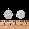 Natural Quartz Crystal Pendants G-P588-02G-11-3