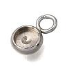 304 Stainless Steel Pendant Cabochon Settings STAS-F365-02A-P-2
