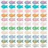 110Pcs 11 Colors Baking Paint and Golden Metal Enlaced Glass Beads DGLA-TA0001-66-2