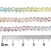 Transparent Painted Glass Beads Strands X1-DGLA-A034-T1mm-A15-3