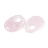 Natural Rose Quartz Large Hole Pendants G-N348-06B-02-2