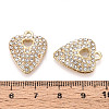 Alloy Rhinestone Pendants FIND-N008-12KCG-01-3