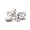 Non-Tarnish Leaf 304 Stainless Steel Stud Earrings for Women EJEW-L272-034P-07-2