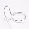 Tarnish Resistant 304 Stainless Steel Hoop Earrings EJEW-F105-21P-2